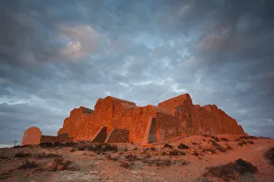 Tunisia, Ksour Area, Ksar Ouled Soltane, ruins of ancient grain storage ksar building Tunisia, Ksour Area, Ksar Ouled Soltane, ruins of ancient grain storage ksar building