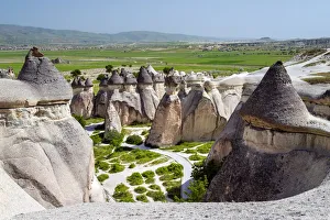 Typical fairy chimneys landscape in Pasabagi, Cappadocia, Turkey Typical fairy chimneys landscape in Pasabagi, Cappadocia, Turkey