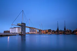 UK, England, London, Royal Victoria Dock, Royal Victoria Dock Bridge UK, England, London, Royal Victoria Dock, Royal Victoria Dock Bridge