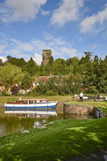UK, England, West Midlands, Droitwich Spa, Vines Park, The Droitwich canal UK, England, West Midlands, Droitwich Spa, Vines Park, The Droitwich canal
