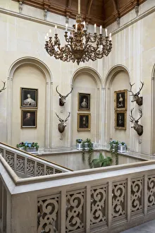 UK, Scotland, Highlands, Sutherland, Dunrobin Castle, hall UK, Scotland, Highlands, Sutherland, Dunrobin Castle, hall