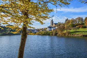 Ulmen maar lake, Ulmen, Eifel, Rhineland-Palatinate, Germany Ulmen maar lake, Ulmen, Eifel, Rhineland-Palatinate, Germany