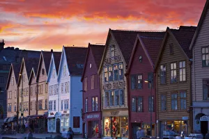 UNESCO World Heritage Protected Fishing Warehouses in the Bryggen District, Bergen UNESCO World Heritage Protected Fishing Warehouses in the Bryggen District, Bergen