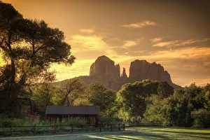 USA, Arizona, Sedona, Cathedral Rock and Oak Creek USA, Arizona, Sedona, Cathedral Rock and Oak Creek