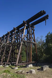 USA, Georgia, Athens, The Murmur Trestle, 1880 railraod trestle featured on rock group USA, Georgia, Athens, The Murmur Trestle, 1880 railraod trestle featured on rock group