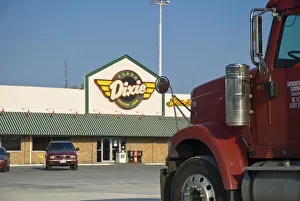 USA, Illinois, Route 66, McLean, Dixie Truckers Home truckstop USA, Illinois, Route 66, McLean, Dixie Truckers Home truckstop