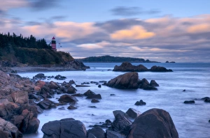 USA, Maine, Lubec, West Quoddy Lighthouse USA, Maine, Lubec, West Quoddy Lighthouse