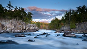 USA, Maine, West Branch of the Penobscot River and Mount Katahdin in Baxter State Park USA, Maine, West Branch of the Penobscot River and Mount Katahdin in Baxter State Park
