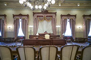 USA, Maryland, Annapolis, Maryland State House, old House of Delegates Chamber USA, Maryland, Annapolis, Maryland State House, old House of Delegates Chamber