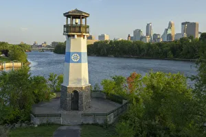 USA, Midwest, Minnesota, Minneapolis, boom island lighthouse USA, Midwest, Minnesota, Minneapolis, boom island lighthouse