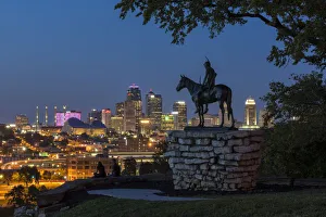 USA, Midwest, Missouri, Kansas City, the scout statue of Cyrus E. Dallin USA, Midwest, Missouri, Kansas City, the scout statue of Cyrus E. Dallin