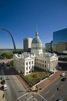 Images Dated 7th April 2008: USA, Missouri, St. Louis, Old Courthouse