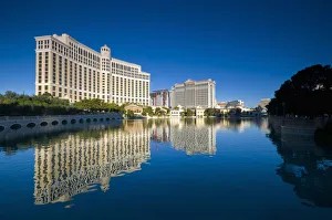USA, Nevada, Las Vegas, Bellagio and Caesars Palace USA, Nevada, Las Vegas, Bellagio and Caesars Palace