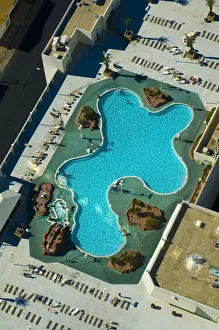USA, Nevada, Las Vegas, Stratosphere pool USA, Nevada, Las Vegas, Stratosphere pool