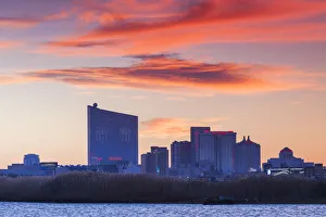 USA, New Jersey, Atlantic City, city slkyine from the west USA, New Jersey, Atlantic City, city slkyine from the west