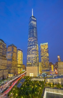 USA, New York, Manhattan, Downtown, World Trade Center, Freedom Tower or One World USA, New York, Manhattan, Downtown, World Trade Center, Freedom Tower or One World