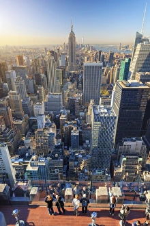 USA, New York, Manhattan, Top of the Rock Observatory, Midtown Manhattan and Empire USA, New York, Manhattan, Top of the Rock Observatory, Midtown Manhattan and Empire