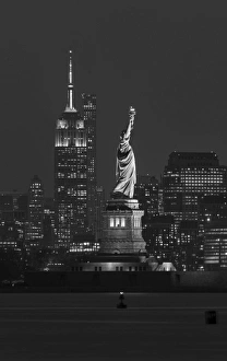 USA, New York, Manhattan, Skyline with Statue of Liberty USA, New York, Manhattan, Skyline with Statue of Liberty
