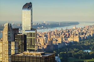 USA, New York, New York City, Mid-Town Manhattan, elevated view of West Side and Central Park USA, New York, New York City, Mid-Town Manhattan, elevated view of West Side and Central Park