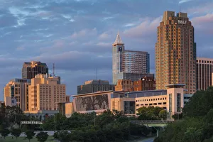 USA, North Carolina, Raleigh, city skyline USA, North Carolina, Raleigh, city skyline
