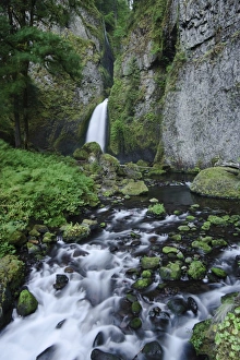 USA, Oregon, Columbia River Gorge, Waclella Falls USA, Oregon, Columbia River Gorge, Waclella Falls