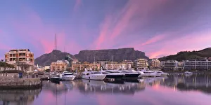 V+A Waterfront Marina at sunset, Cape Town, Western Cape, South Africa V+A Waterfront Marina at sunset, Cape Town, Western Cape, South Africa