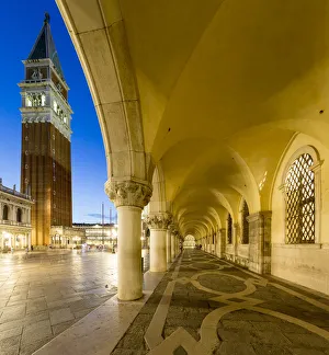 Venice, Veneto, Italy. San Marco Square at night Venice, Veneto, Italy. San Marco Square at night
