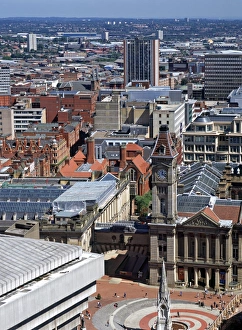 Prints of Victoria Square, Birmingham, England Related Prints: Victoria Square Print, Birmingham City Centre Scene