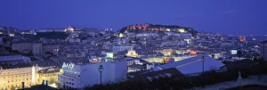 Portuguese Cityscape Photography Prints: View over Baixa