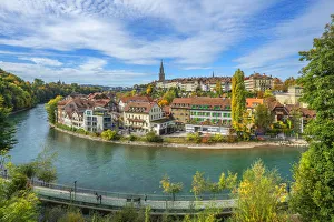 View on Berne with river Aare, Switzerland View on Berne with river Aare, Switzerland