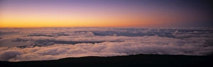 Cloudy Morning Scene Prints: View over clouds at Dawn