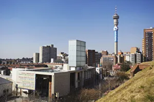 View of Constitution Court from Old Fort with Telkom Tower in background, Constitution View of Constitution Court from Old Fort with Telkom Tower in background, Constitution