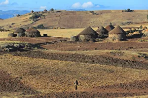 View of highlands near Dilbe, Amhara region, Ethiopia View of highlands near Dilbe, Amhara region, Ethiopia