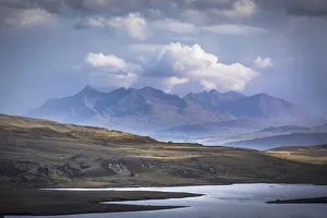 View across Loch Leathan to the Cuillin Hills, Trotternish Peninsula, Isle of Skye View across Loch Leathan to the Cuillin Hills, Trotternish Peninsula, Isle of Skye