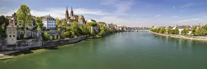 View of the Minster and the old town of Basel from the Wettstein Bridge View of the Minster and the old town of Basel from the Wettstein Bridge
