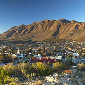 View of Montagu at sunrise, Western Cape, South Africa View of Montagu at sunrise, Western Cape, South Africa