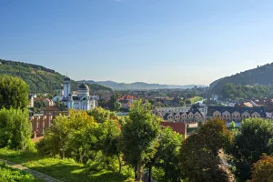 View over Sighisoara in morming light, Transylvania, Romania View over Sighisoara in morming light, Transylvania, Romania