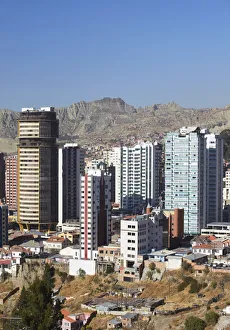 View of skyscrapers in downtown La Paz, Bolivia View of skyscrapers in downtown La Paz, Bolivia