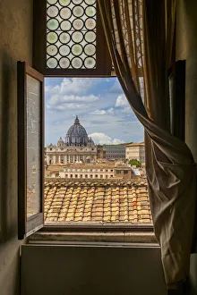 View over St. Peter's Basilica, Rome, Lazio, Italy View over St. Peter's Basilica, Rome, Lazio, Italy