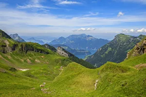View at Vierwaldstatter lake with Rigi and Fronalpsstock, Riemenstalden, Glarner Alps View at Vierwaldstatter lake with Rigi and Fronalpsstock, Riemenstalden, Glarner Alps