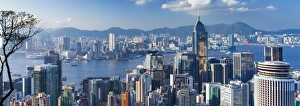 View of Wan Chai and Kowloon, Hong Kong View of Wan Chai and Kowloon, Hong Kong