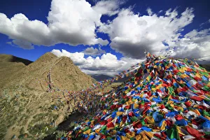 View from Yumbu Lakhang (Yungbulakang Palace), Lhoka (Shannan) Prefecture, Tibet, China View from Yumbu Lakhang (Yungbulakang Palace), Lhoka (Shannan) Prefecture, Tibet, China