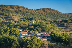 Village in mountains near Kalaw, Kalaw Township, Taunggyi District, Shan State, Myanmar Village in mountains near Kalaw, Kalaw Township, Taunggyi District, Shan State, Myanmar