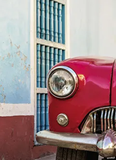 Vintage car, detailed view, Trinidad, Sancti Spiritus Province, Cuba Vintage car, detailed view, Trinidad, Sancti Spiritus Province, Cuba