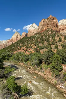 Virgin river running through Zion Canyon Zion National Park, Utah, USA Virgin river running through Zion Canyon Zion National Park, Utah, USA