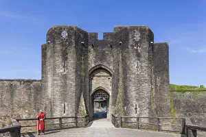Wales, Glamorgon, Caerphilly, Caerphilly Castle Wales, Glamorgon, Caerphilly, Caerphilly Castle