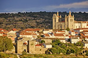 The walled city of Miranda do Douro overlooking the Douro river and Spain, at sunset The walled city of Miranda do Douro overlooking the Douro river and Spain, at sunset