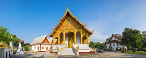 Wat Nong Sihkounmuang buddhist temple panorama, Luang Prabang, Louangphabang Province Wat Nong Sihkounmuang buddhist temple panorama, Luang Prabang, Louangphabang Province