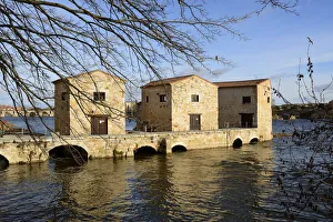 The watermills of Zamora along the Douro river. Castilla y Leon, Spain The watermills of Zamora along the Douro river. Castilla y Leon, Spain