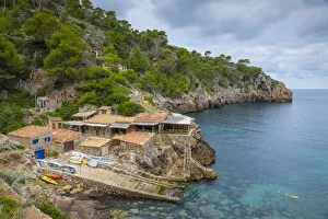 Waterside restaurant, Cala De Deia, Serra de Tramuntana (a location in the BBC drama Waterside restaurant, Cala De Deia, Serra de Tramuntana (a location in the BBC drama